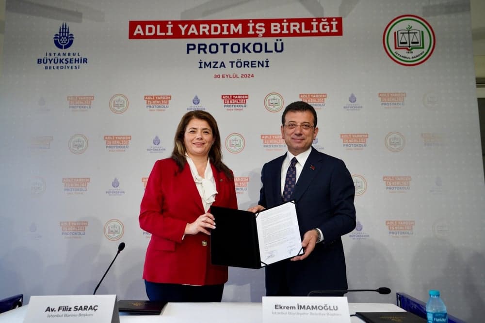 İstanbul Barosu ve İBB Arasında ‘Adli Yardım İş Birliği Protokolü’ İmzalandı