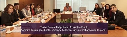 Türkiye Barolar Birliği Kamu Avukatları Kurulu Toplandı