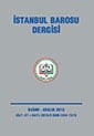 İstanbul Barosu Dergisi 2013-6 Kasım-Aralık Sayısı Çıktı
