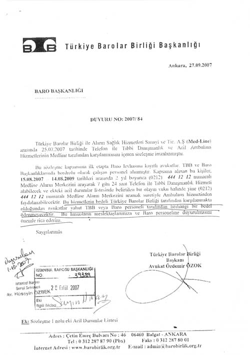 Tbb Ambulans Hizmetleri İçin Medline Firmasıyla Anlaştı - 1