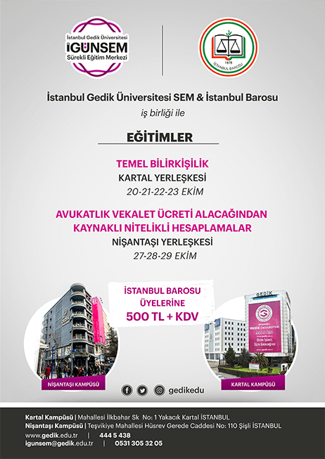 Avukatlık Ücreti Bilirkişilik Eğitimi