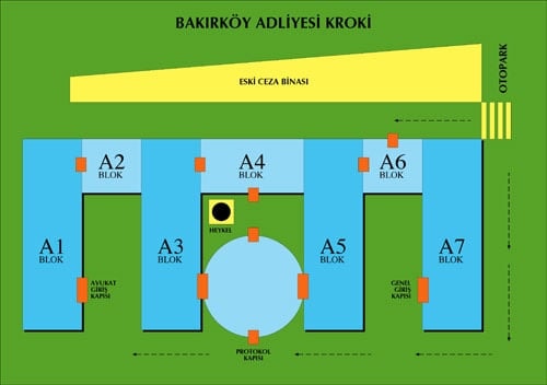 Yeni Bakırköy Adliyesi Yerleşim Planı Ve Krokisi - 1
