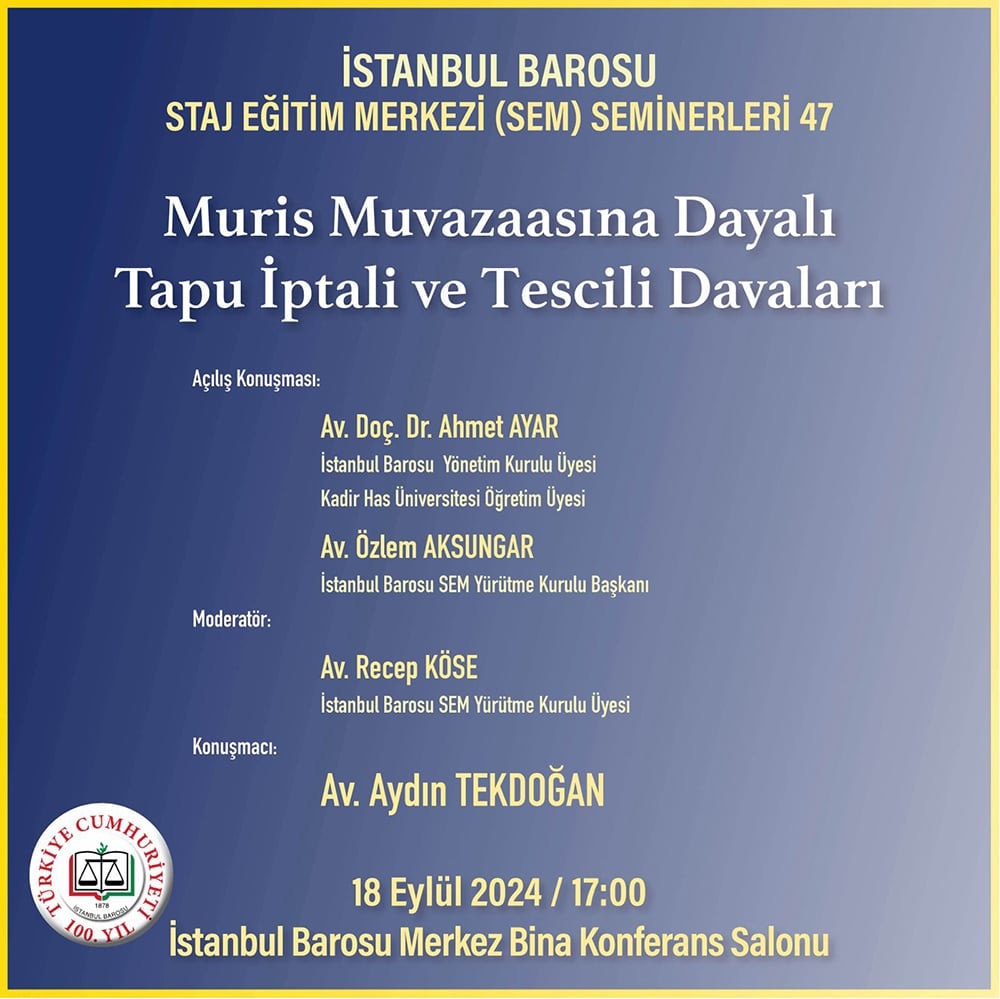 Muris Muvazaasına Dayalı Tapu İptali ve Tescili Davaları