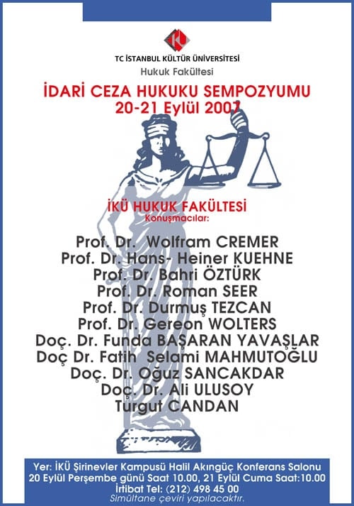 Kültür Üniversitesi "İdari Ceza Hukuku" Sempozyumu - 1