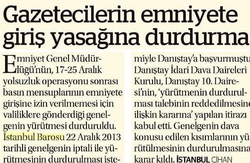 Basının Emniyet Binalarına Girişinin Yasaklanmasının Yürütmesi Durduruldu - 10