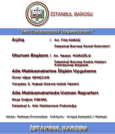 Meslek İçi Eğitim Seminerleri -1- Başladı  
(Aile Mahkemeleri)