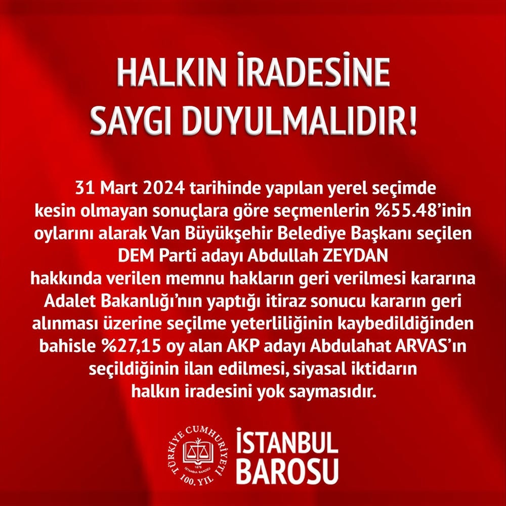 Halkın İradesine Saygı Duyulmalıdır - 1