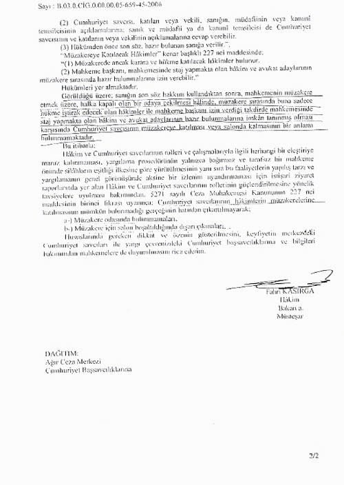 “Hâkimler Karar Odasında Müzakere Ederken Savcılar Karar Müzakeresine Katılmayacak” - 4