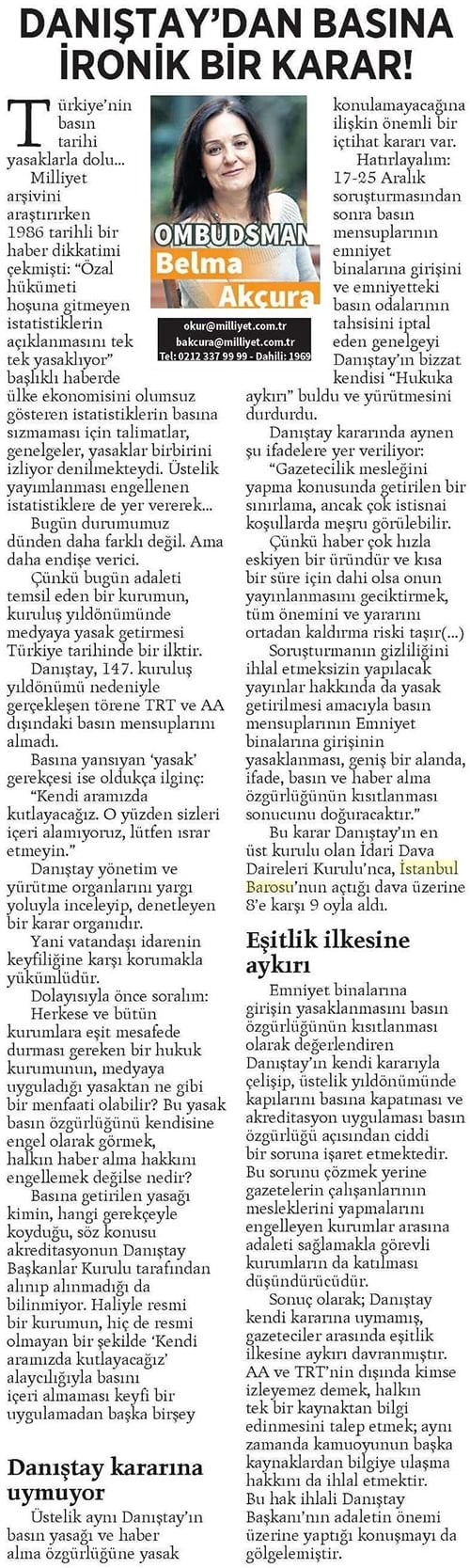 Basının Emniyet Binalarına Girişinin Yasaklanmasının Yürütmesi Durduruldu - 4