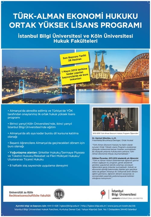 Türk – Alman Ekonomi Hukuku Ortak Yüksek Lisans Programı

 - 1