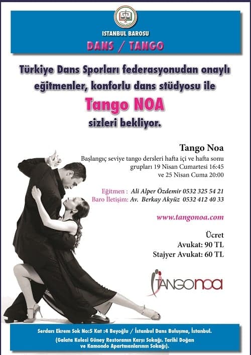 Yeni Dönem Tango Dersleri Başlıyor