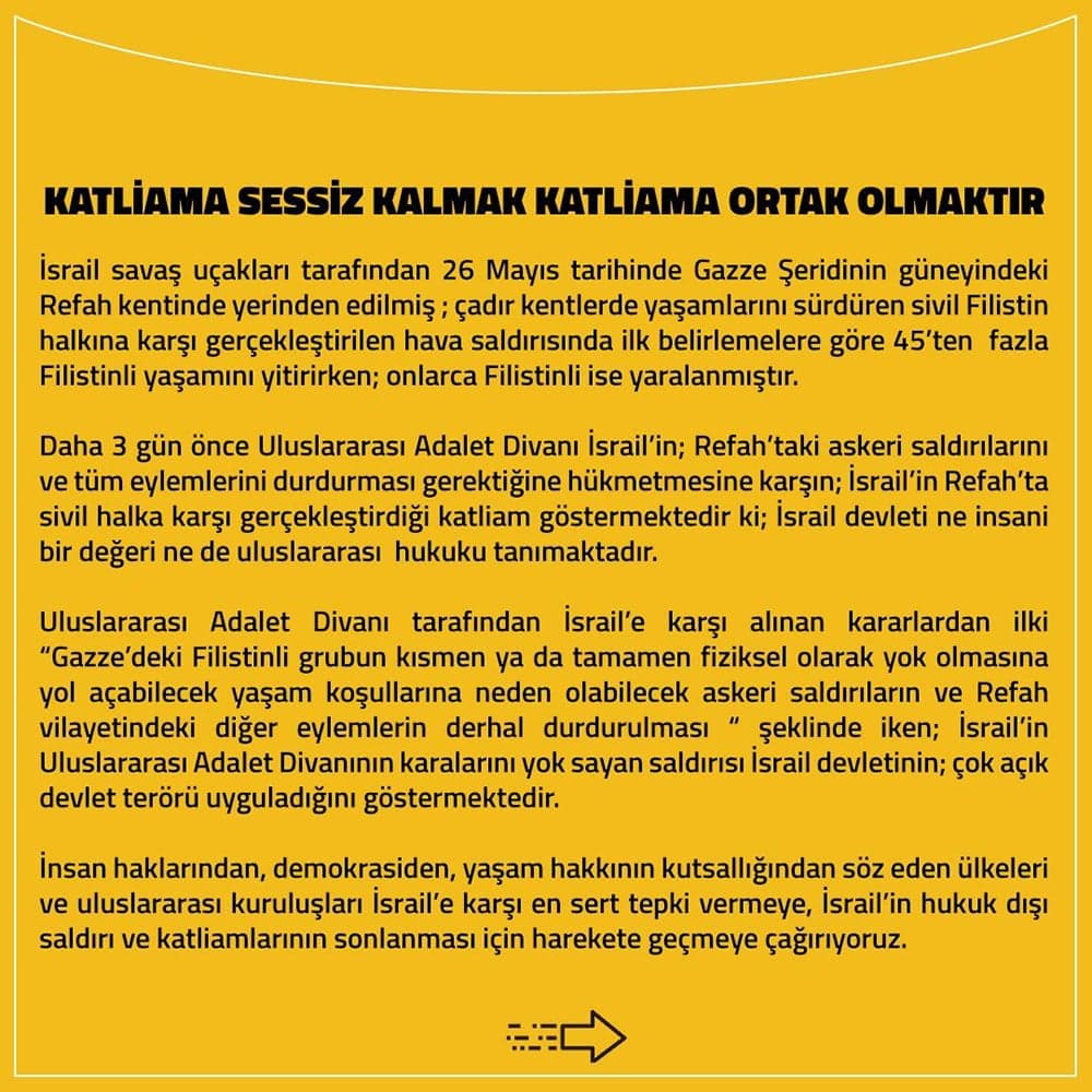 Katliama Sessiz Kalmak Katliama Ortak Olmaktır