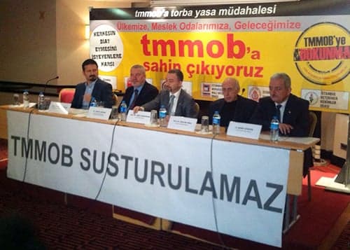 Meslek Odaları Koordinasyonu Tmmob’A Destek Verdi
