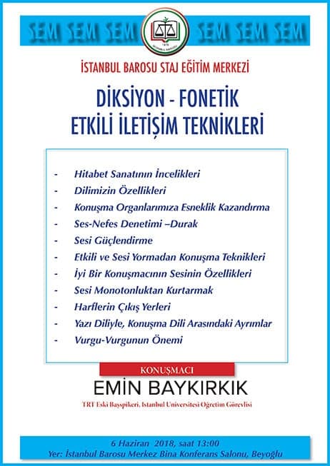 Diksiyon - Fonetik Etkili İletişim Teknikleri
