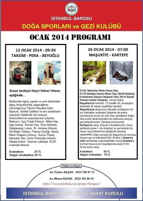 Doğa Sporları Ve Gezi Kulübünün Ocak Ayı Etkinlikleri Belli Oldu