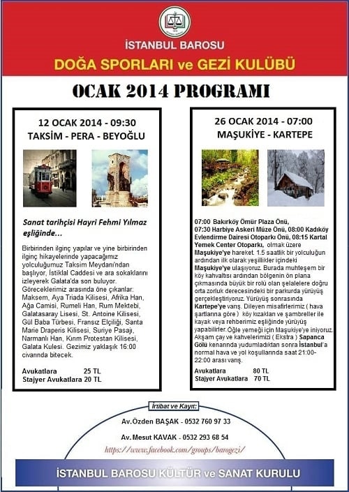 Doğa Sporları Ve Gezi Kulübünün Ocak Ayı Etkinlikleri Belli Oldu