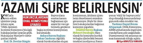 Hukukçulardan OHAL Komisyonu Uyarısı