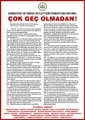 Basın Açıklaması : Demokrasi Ve Hukuk Devleti İçin Kamuoyuna Duyuru: Çok Geç Olmadan!