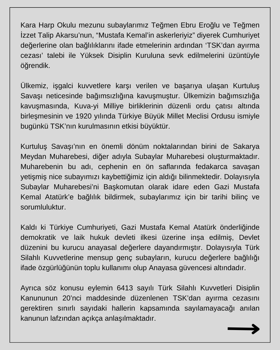 Basına ve Kamuoyuna