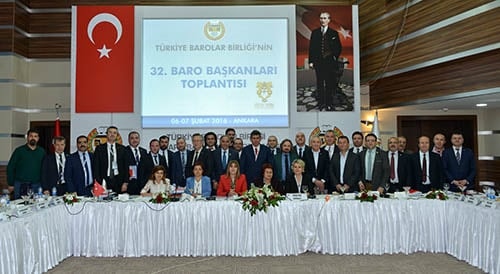 32. Baro Başkanları Toplantısı Ankara’Da Gerçekleşti