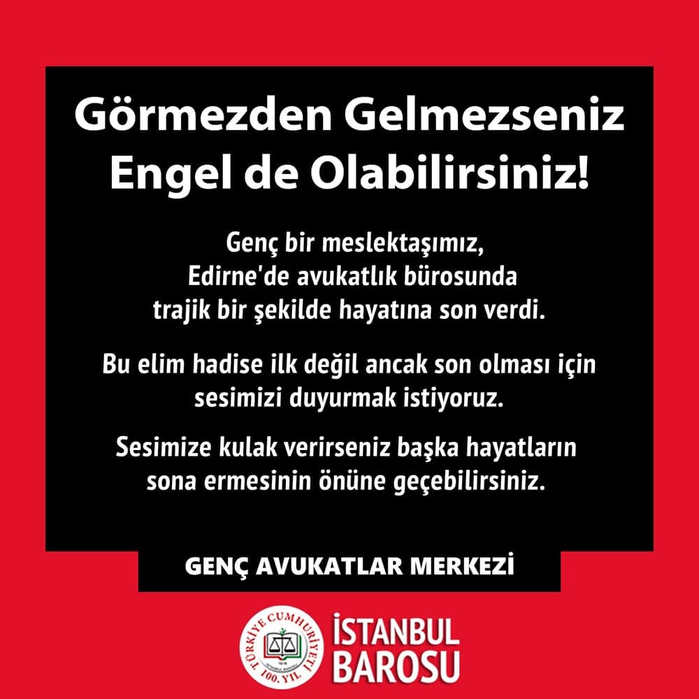 Genç Bir Meslektaşımız Daha İntihar Etti!