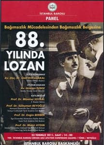 Bağımsızlık Mücadelesinden Bağımsızlık Belgesine
88. Yılında Lozan