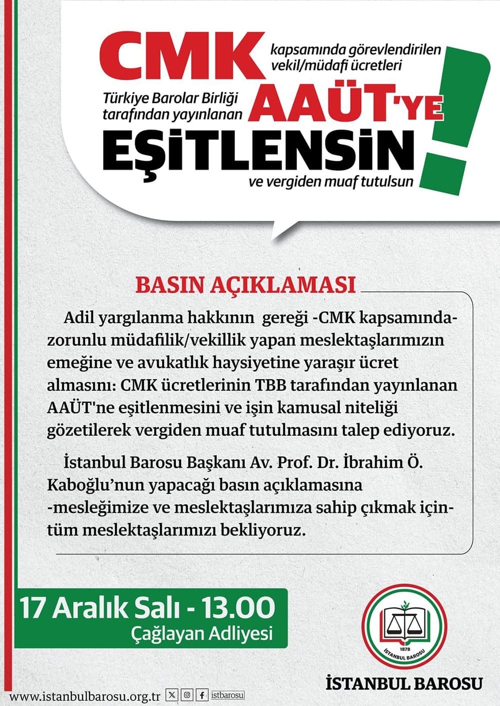 Basın Açıklamasına Çağrı