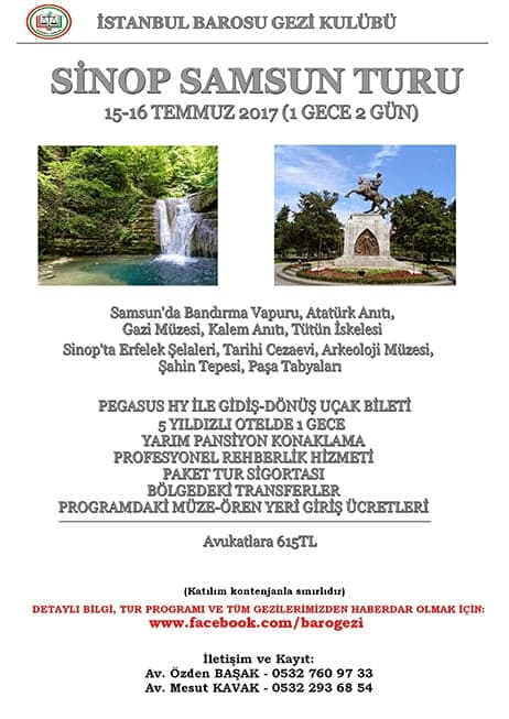 Sinop Samsun Gezisi