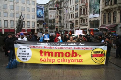 Meslek Odaları Torba Yasaya Karşı Yürüdü