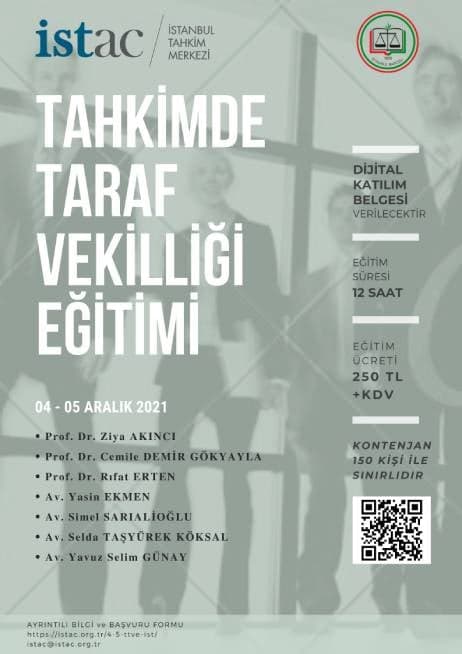 Istac - İstanbul Barosu / Tahkimde Taraf Vekilliği Eğitimi