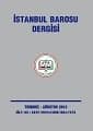 İstanbul Barosu Dergisi 2015-4
Temmuz-Ağustos Sayısı Çıktı