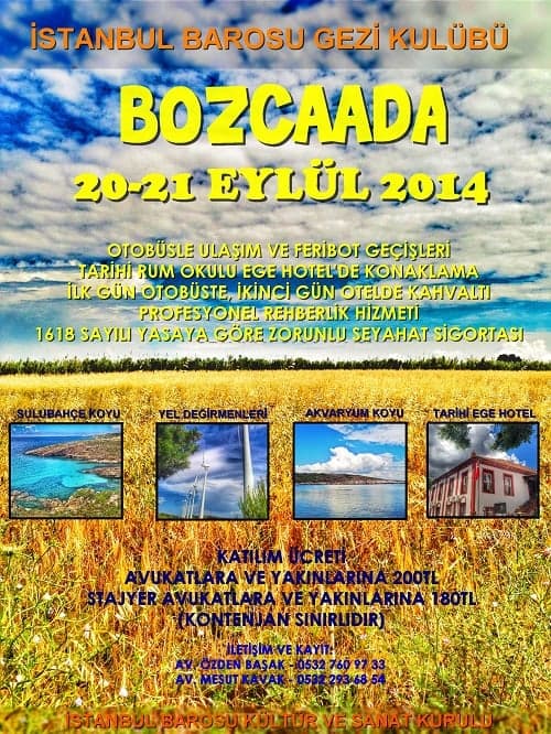 Bozcaada’Ya İki Günlük Gezi Düzenlendi