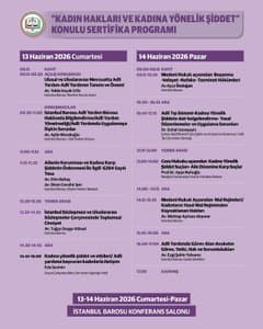 KADIN HAKLARI VE KADINA YÖNELİK ŞİDDET KONULU SERTİFİKA PROGRAMI