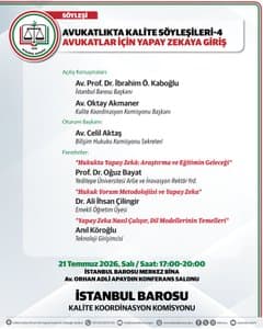 AVUKATLAR İÇİN YAPAY ZEKAYA GİRİŞ