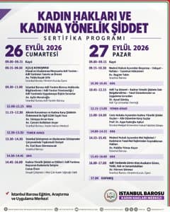 KADIN HAKLARI VE KADINA YÖNELİK ŞİDDET KONULU SERTİFİKA PROGRAMI