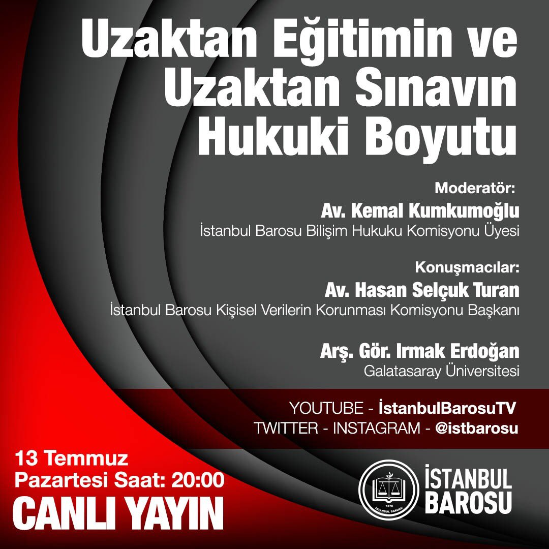 uzaktan egitim ve uzaktan sinavin hukuki boyutu